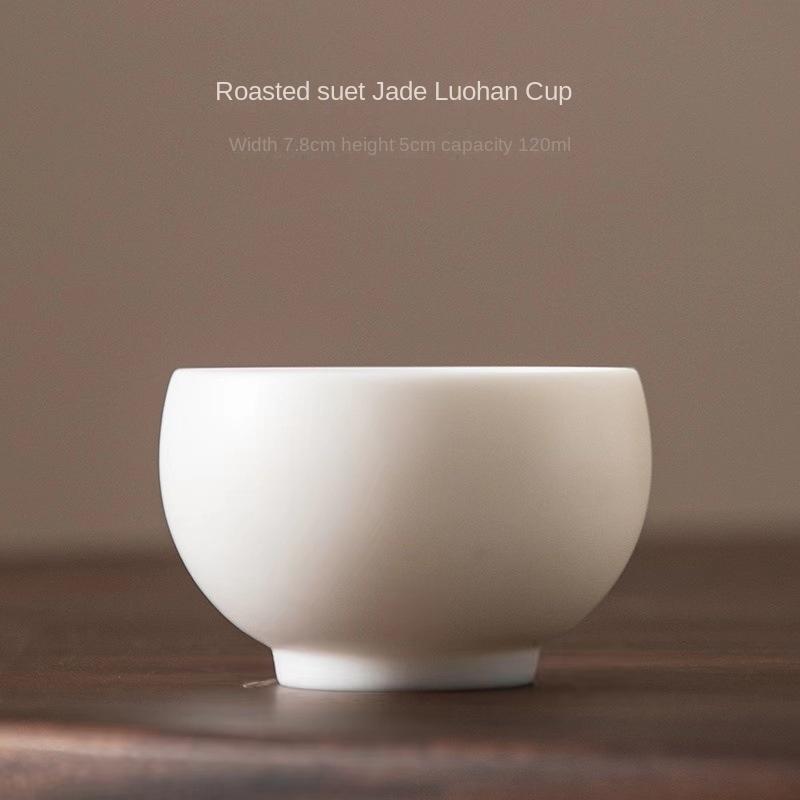Plain Roast Mutton Fat Jade Small Teacup Dehua Kung Fu Tea Cup Teacup White Porcelain Master Cup Pure White Single Cup
Plain Roast Mutton Fat Jade Small Teacup Dehua Kung Fu Tea Cup Teacup White Porcelain Master Cup Pure White Single Cup