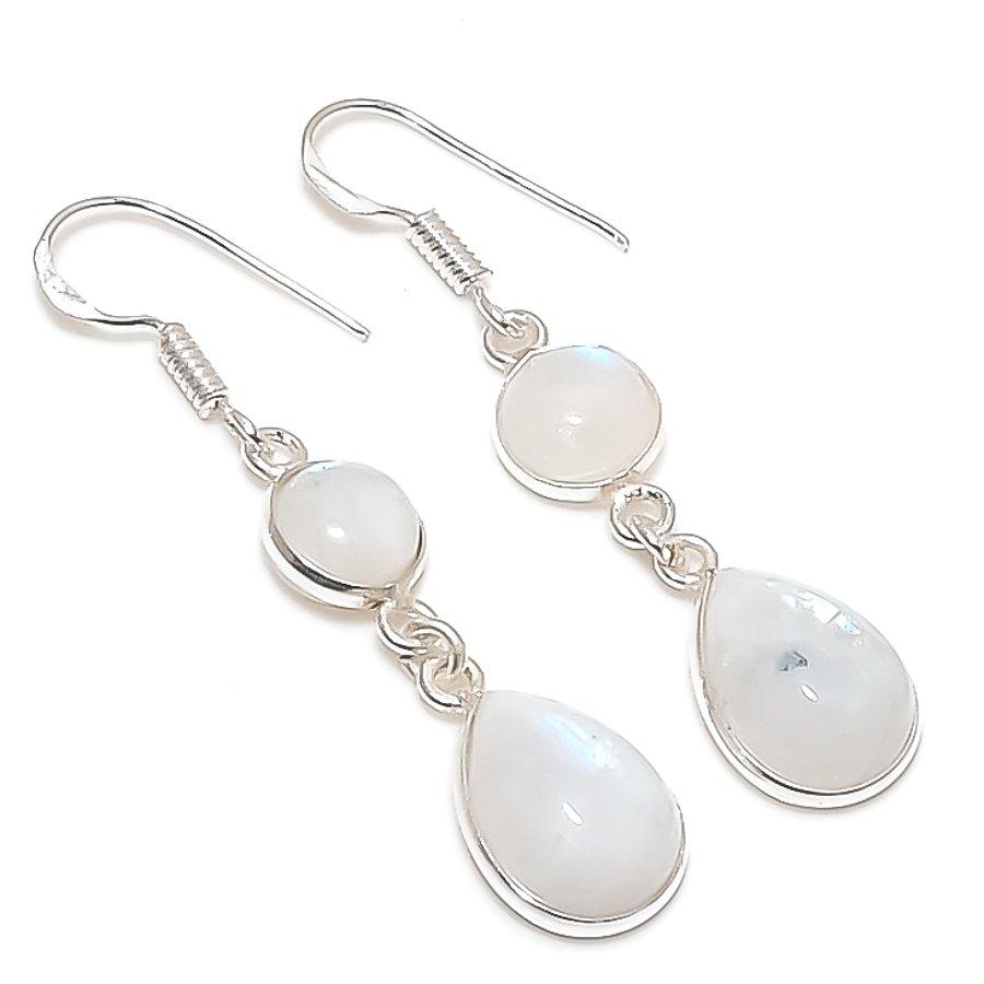 Натуральный Лунный камень Драгоценный камень 925 Стерлинговое серебро Ювелирное изделие Серьга 1.97 f2U15
Натуральный Лунный камень Драгоценный камень 925 Стерлинговое серебро Ювелирное изделие Серьга 1.97 f2U15