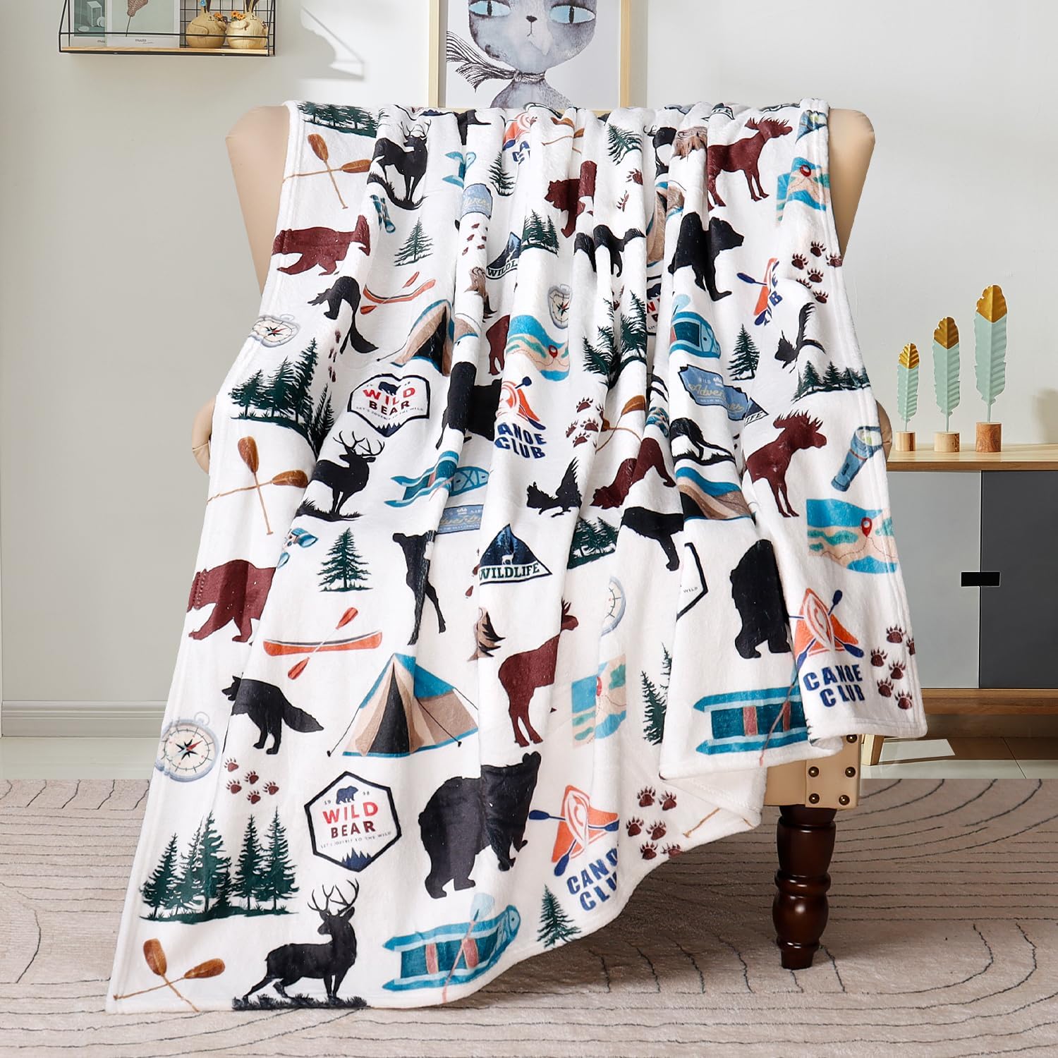 Cute Kitten Meow Fish Pattern Throw Blanket Cat Lover Design for Bedroom Decor Gift for Her PetLovers 70x100cm28x39in
Cute Kitten Meow Fish Pattern Throw Blanket Cat Lover Design for Bedroom Decor Gift for Her PetLovers 70x100cm28x39in