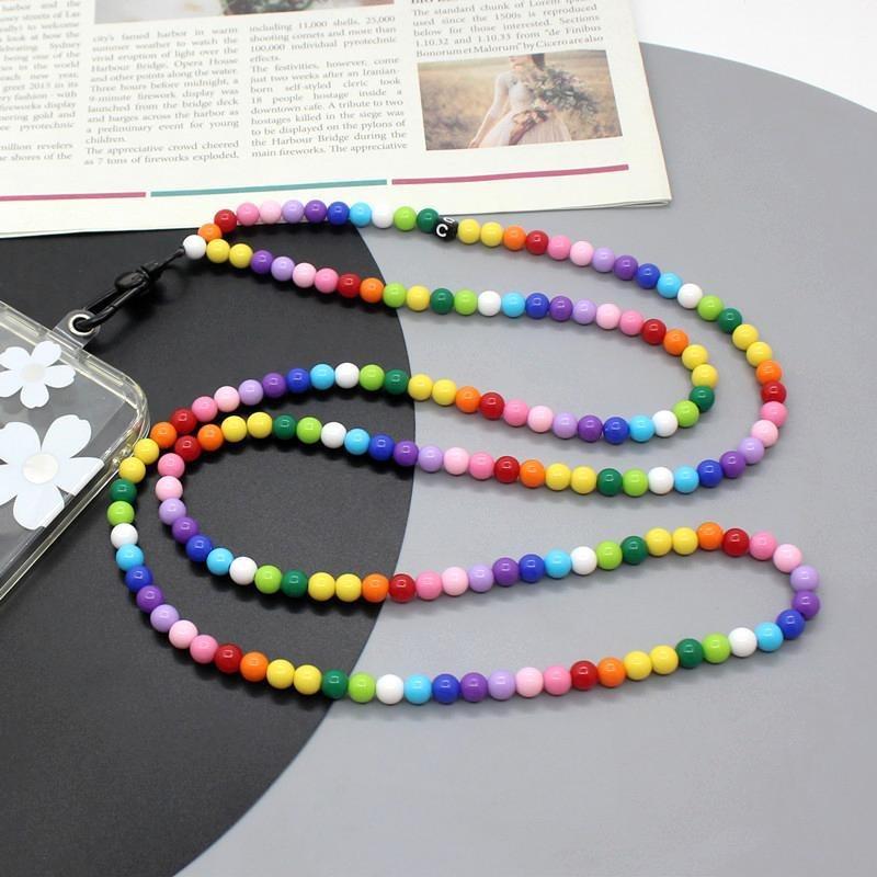 Phone Crossbody Strap Acrylic Beaded Cell Phone Lanyard with Tether Tab,Total Length: 122cm Multi-Color
Phone Crossbody Strap Acrylic Beaded Cell Phone Lanyard with Tether Tab,Total Length: 122cm Multi-Color