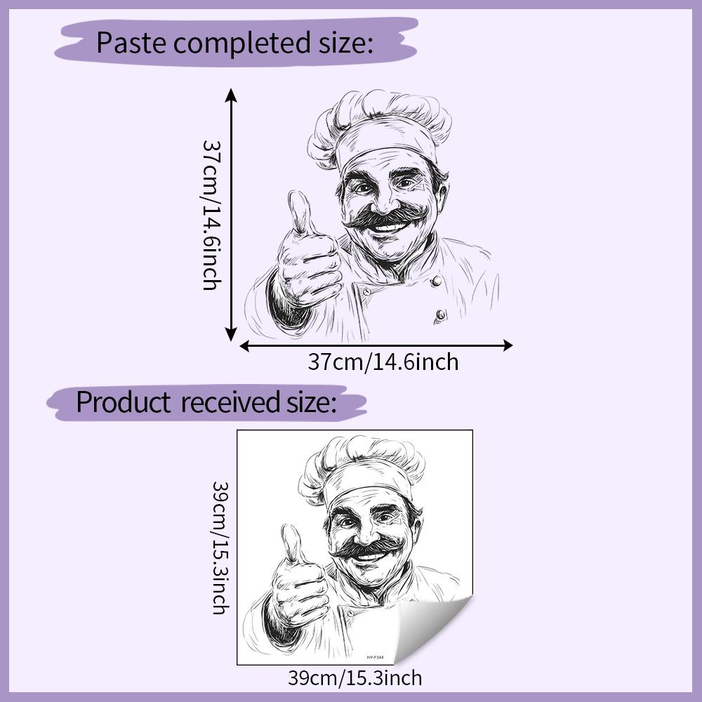 Unique Chef Simple Line Art Faux Window Wall Sticker Self-Adhesive Removable Living Room Hallway Dorm Home Decor Art 39x39CM різнокольоровий
Unique Chef Simple Line Art Faux Window Wall Sticker Self-Adhesive Removable Living Room Hallway Dorm Home Decor Art 39x39CM різнокольоровий
