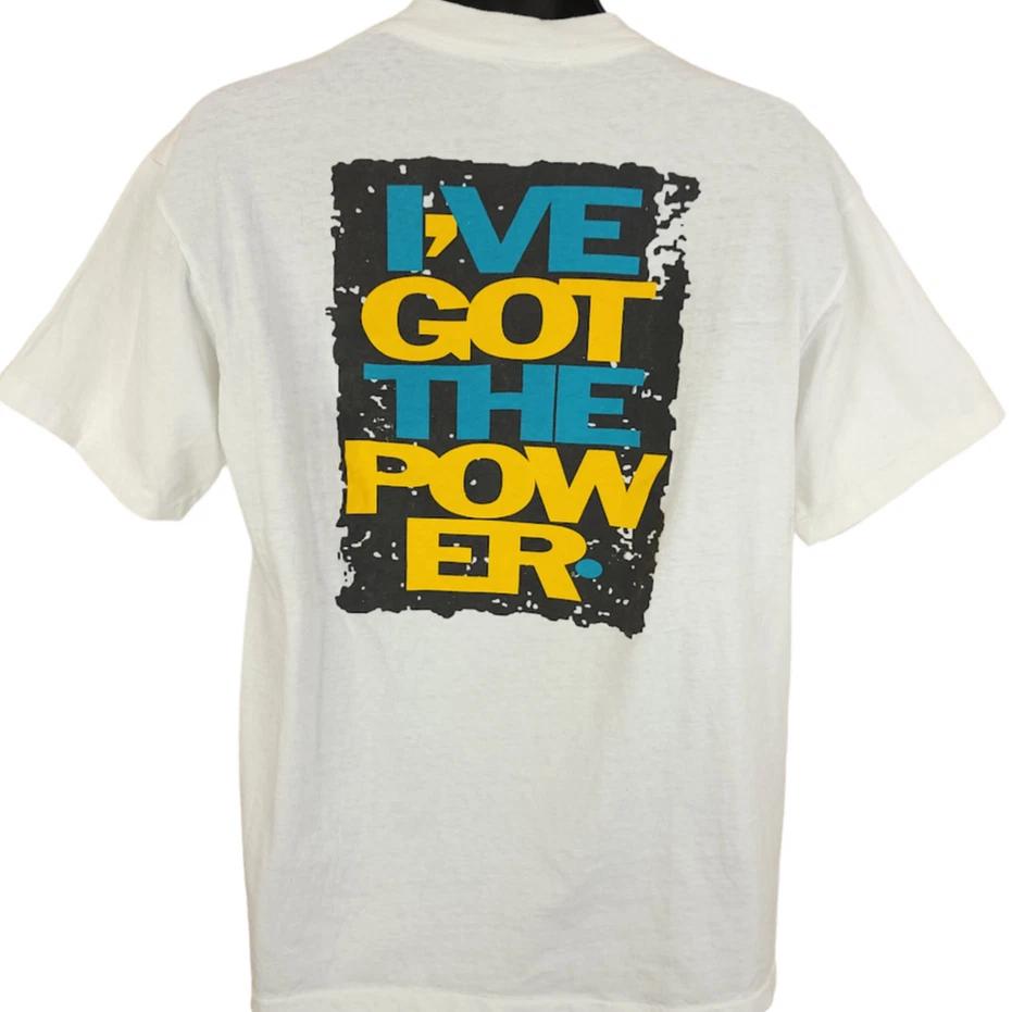 Vintage Oneita 100% Cotton T-shirt Mens Tees Top Mens Size Large White 90s Ive Got The Power Streetwear 3XL
Vintage Oneita 100% Cotton T-shirt Mens Tees Top Mens Size Large White 90s Ive Got The Power Streetwear 3XL