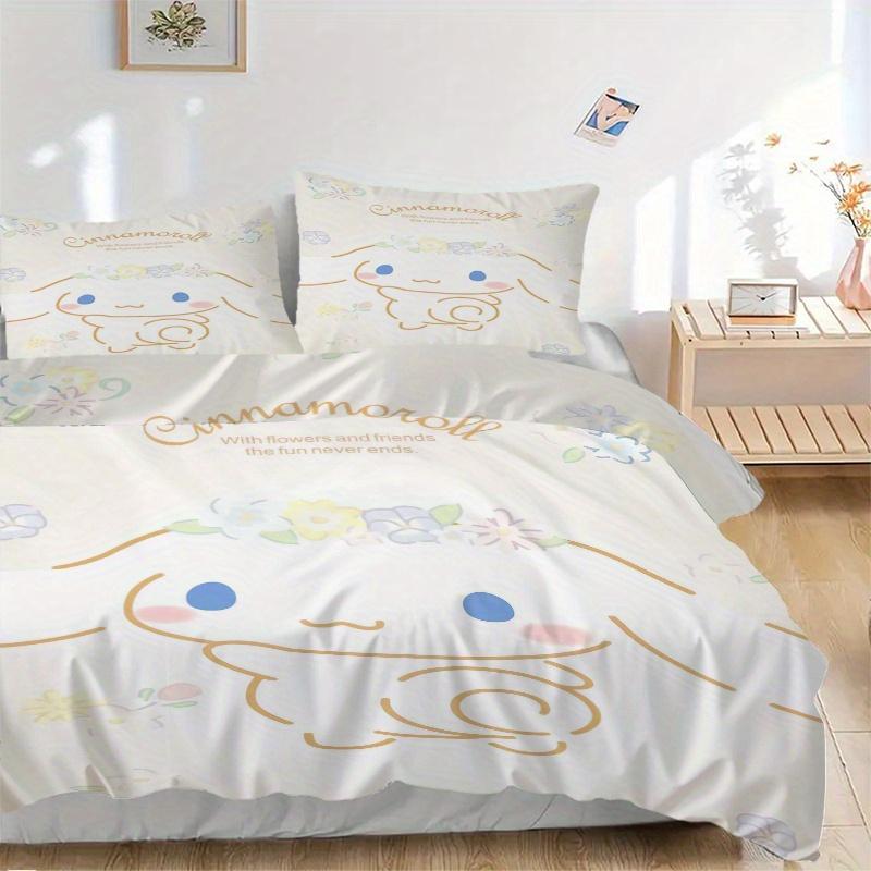 3pcs Sanrio Sweet Cinnamoroll Bedding Set - Includes Quilt Cover and Pillowcases, Suitable for All Seasons, Machine Washable - Ideal Gift fo 135x200cm
3pcs Sanrio Sweet Cinnamoroll Bedding Set - Includes Quilt Cover and Pillowcases, Suitable for All Seasons, Machine Washable - Ideal Gift fo 135x200cm