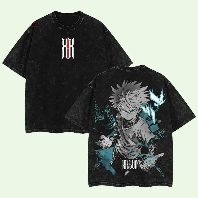 Anime Hunter x Hunter Killua Printed Tee Men Short Sleeve Cotton Tshirts Vintage Washed Tshirt Harajuku Male Oversized T Shirt S
Anime Hunter x Hunter Killua Printed Tee Men Short Sleeve Cotton Tshirts Vintage Washed Tshirt Harajuku Male Oversized T Shirt S
