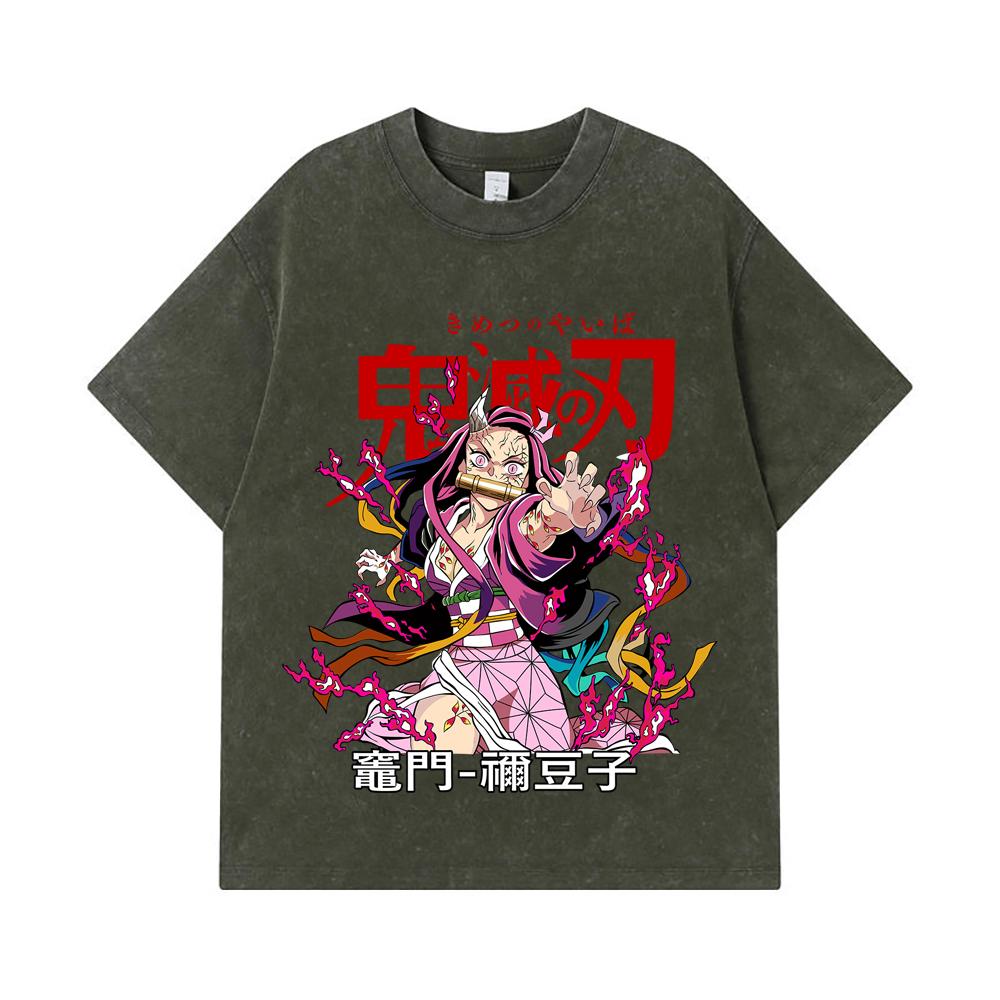 275 GSM Washed T-shirts 100% Cotton Demon Slayer V72 Nezuko Print Unisex Heavy Cotton T Shirt S армия зеленый
275 GSM Washed T-shirts 100% Cotton Demon Slayer V72 Nezuko Print Unisex Heavy Cotton T Shirt S армия зеленый