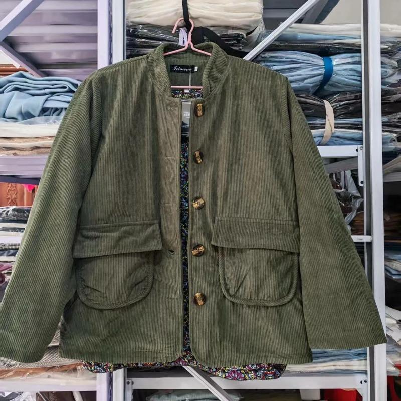 Coats for Women Winter Cotton Jacket Inner Lining Thickened Velvet Solid Color Loose Casual Coat Top XXXL зелений
Coats for Women Winter Cotton Jacket Inner Lining Thickened Velvet Solid Color Loose Casual Coat Top XXXL зелений