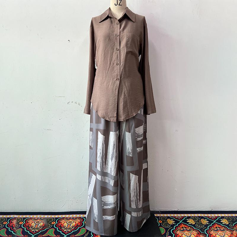 2026 Fashion Plus Size Two-Piece Set: High Waist Loose Pants & Summer Cardigan Shirt Double Extra Large сірий колір
2026 Fashion Plus Size Two-Piece Set: High Waist Loose Pants & Summer Cardigan Shirt Double Extra Large сірий колір