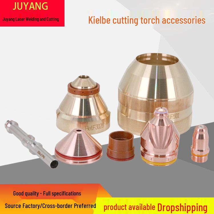 Kjellberg F Series Plasma Torch Accessories: Nozzle F2017L, Electrode F005, F2012 Swirl Cap F4020
Kjellberg F Series Plasma Torch Accessories: Nozzle F2017L, Electrode F005, F2012 Swirl Cap F4020