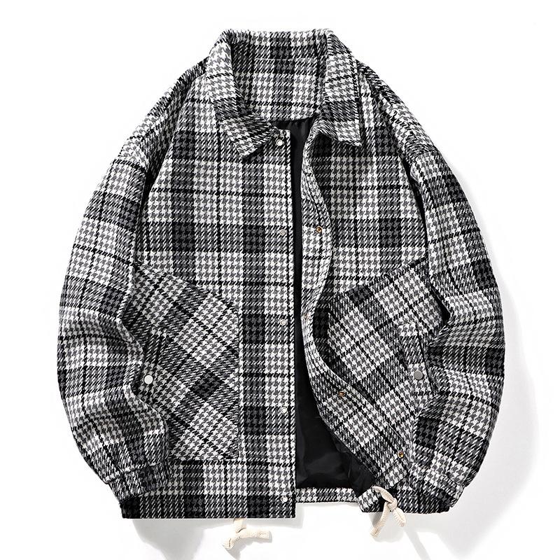 Autumn New High-end Small Fragrance Jacket Men s Light Luxury Black and White Plaid Shirt Design Lapel Jacket 3XL
Autumn New High-end Small Fragrance Jacket Men s Light Luxury Black and White Plaid Shirt Design Lapel Jacket 3XL