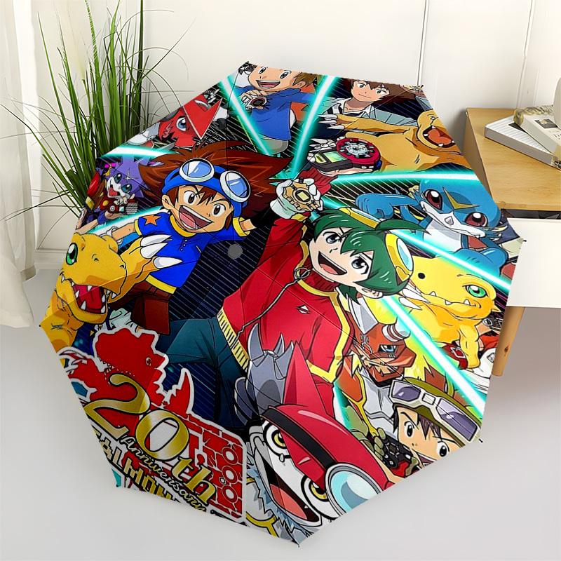1pc Digimon 20th Anniversary Outdoor Umbrella - Automatic Opening/Closing, Portable Tri-Fold Design with 8-Rib Iron Frame - Perfect Gift for Fans
1pc Digimon 20th Anniversary Outdoor Umbrella - Automatic Opening/Closing, Portable Tri-Fold Design with 8-Rib Iron Frame - Perfect Gift for Fans