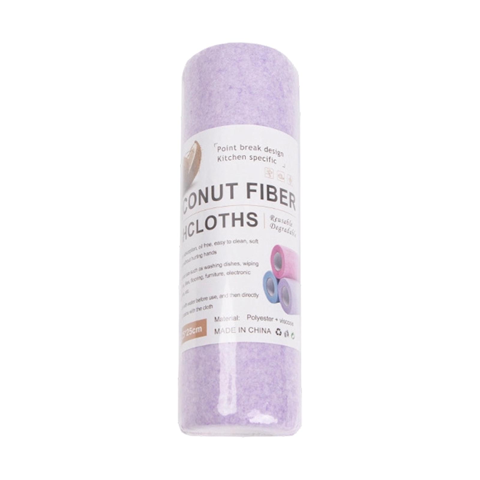 Coconut Fiber Kitchen Dish Cloths Roll Highly Absorbent Easy to Clean Durable Reusable Kitchen Cleaning Cloths for Household Use One Size фіолетовий
Coconut Fiber Kitchen Dish Cloths Roll Highly Absorbent Easy to Clean Durable Reusable Kitchen Cleaning Cloths for Household Use One Size фіолетовий