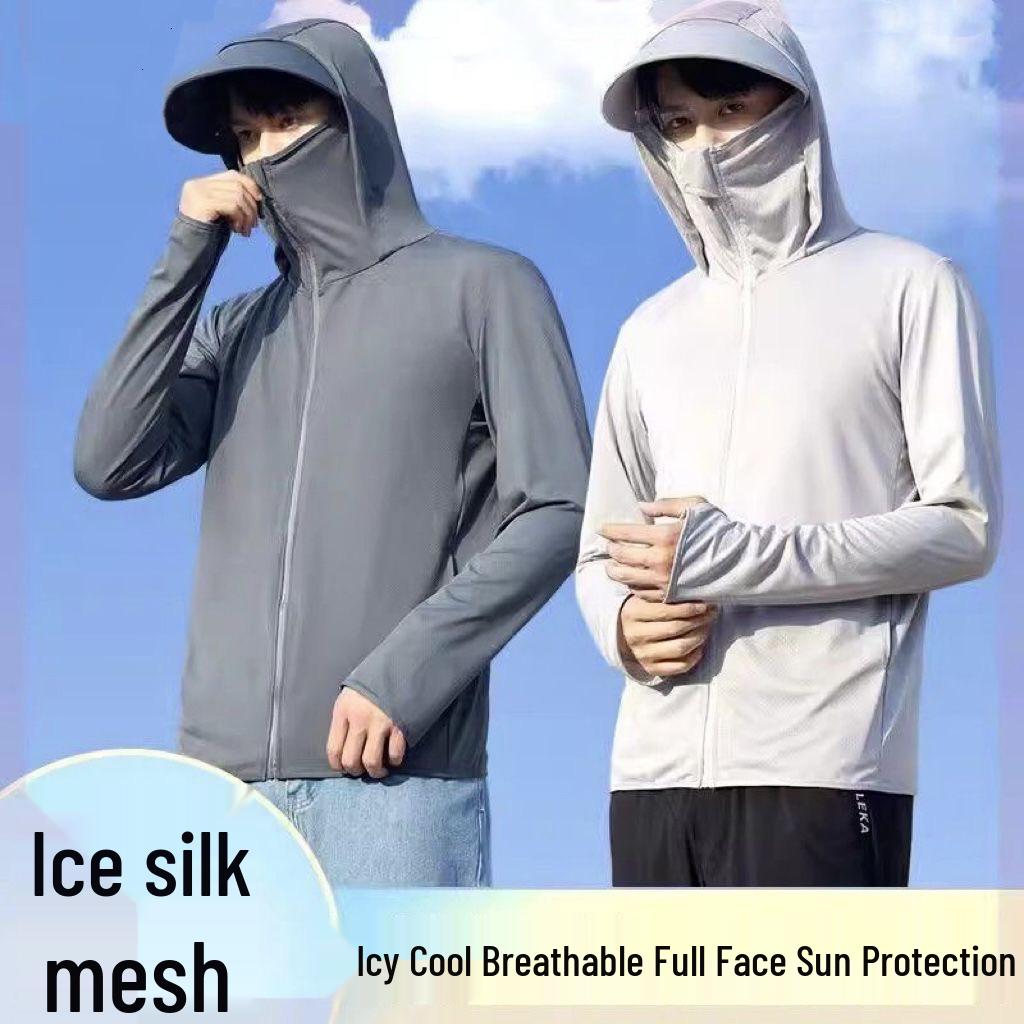 Men s Summer Hooded Ultra-Thin Ice Silk Sun Protection Windbreaker for Outdoor Fishing XL темно-сірий
Men s Summer Hooded Ultra-Thin Ice Silk Sun Protection Windbreaker for Outdoor Fishing XL темно-сірий