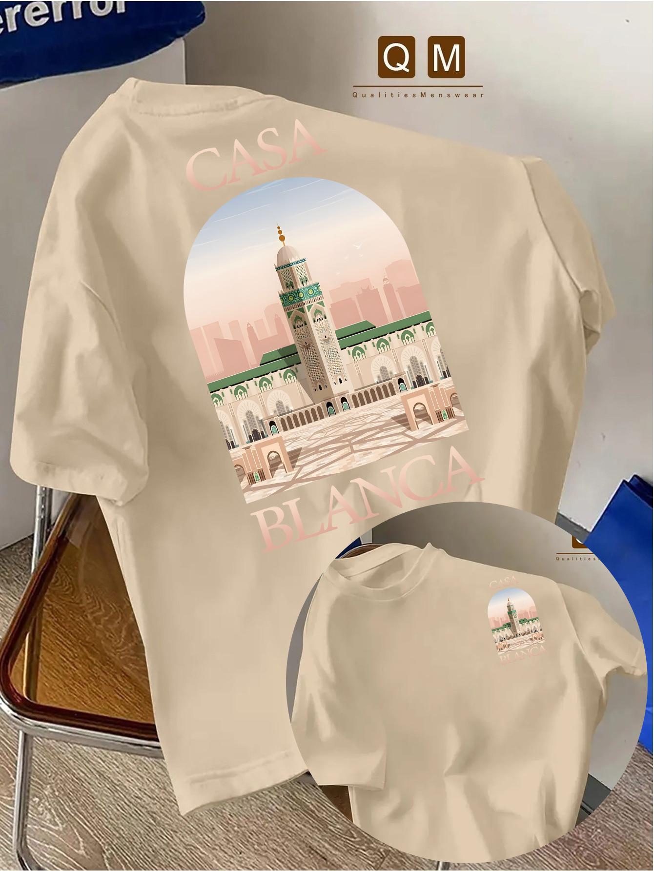Men s Architecture Graphic T-Shirt - Moroccan-Inspired Hassan Tower Design, Green & Arabic Ministry of Religious 3XL
Men s Architecture Graphic T-Shirt - Moroccan-Inspired Hassan Tower Design, Green & Arabic Ministry of Religious 3XL