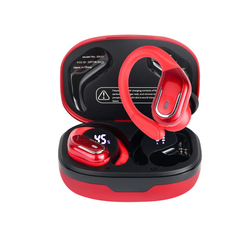 New technology noise reduction, e-sports game stereo ear-hanging wireless earphones, Bluetooth earphones cannot be moved BX-27-JL червоний
New technology noise reduction, e-sports game stereo ear-hanging wireless earphones, Bluetooth earphones cannot be moved BX-27-JL червоний