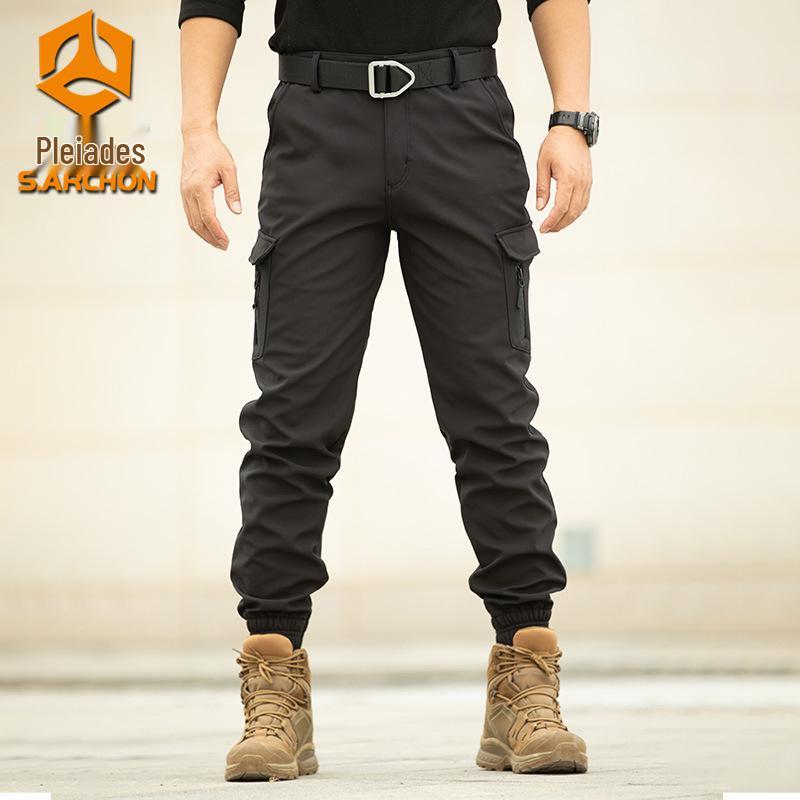 Мужские камуфляжные брюки-джоггеры на флисовой подкладке: Весенне-летняя повседневная ветровка свободного кроя для активного отдыха и альпинизма. M чёрный
Мужские камуфляжные брюки-джоггеры на флисовой подкладке: Весенне-летняя повседневная ветровка свободного кроя для активного отдыха и альпинизма. M чёрный