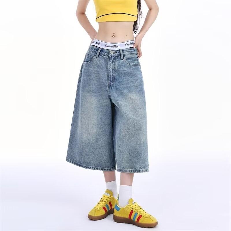 American Retro Denim Cropped Wide-Leg Pants - Unisex, Summer 2025 Collection XL світло-синій колір
American Retro Denim Cropped Wide-Leg Pants - Unisex, Summer 2025 Collection XL світло-синій колір