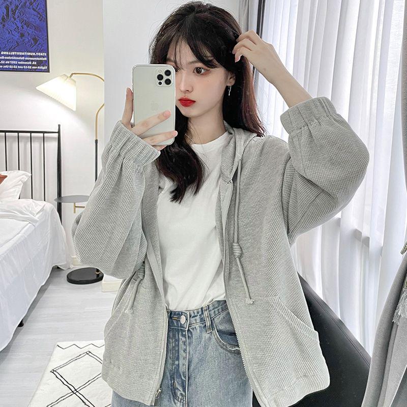Women s Plus Size Waffle Knit Zip Cardigan Hoodie - Versatile, Trendy, Solid Color for Spring & Autumn S (Recommended 75-95 jin) светло-серый
Women s Plus Size Waffle Knit Zip Cardigan Hoodie - Versatile, Trendy, Solid Color for Spring & Autumn S (Recommended 75-95 jin) светло-серый