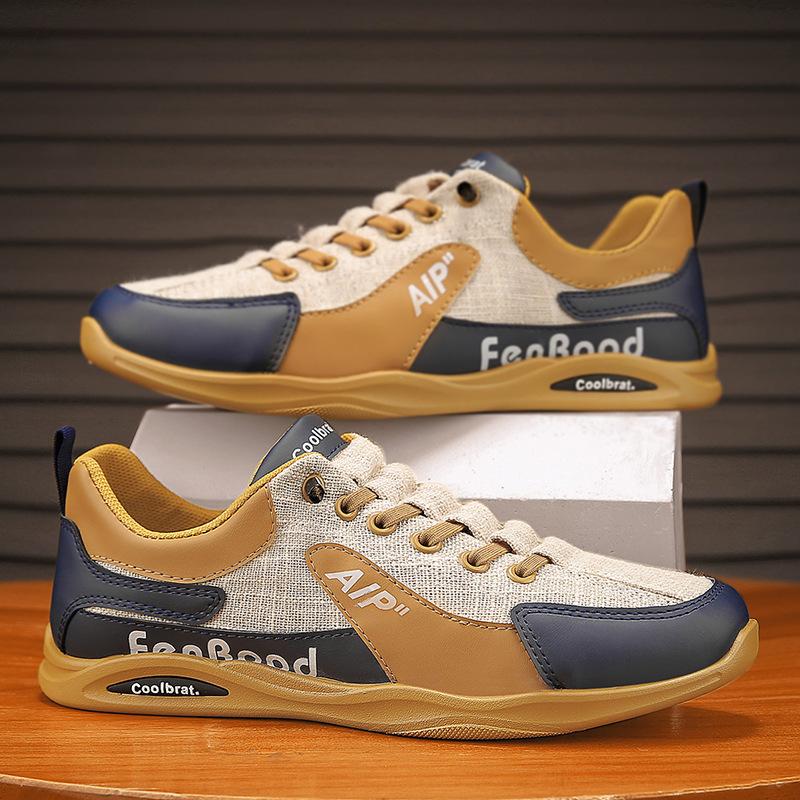 Men s shoes spring and summer new fashion lace-free foot cover men s work shoes leather splicing breathable cloth sneakers 39 чорний
Men s shoes spring and summer new fashion lace-free foot cover men s work shoes leather splicing breathable cloth sneakers 39 чорний