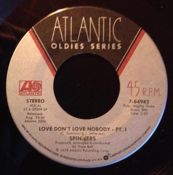 7inch Record SPINNERS - Love Don t Love Nobody 784982 Atlantic US Soul/Funk Used
7inch Record SPINNERS - Love Don t Love Nobody 784982 Atlantic US Soul/Funk Used