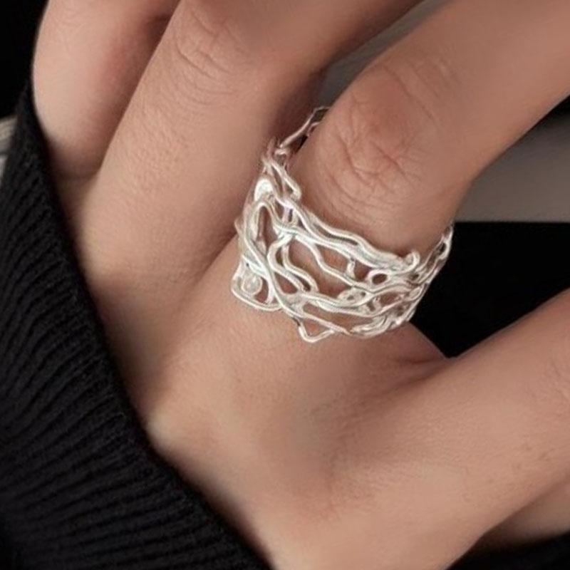 925 Sterling Silver Rings for Women Couple Minimalist Handmade Simple Interline Web Shape Ring Fine Jewelry Gift Prevent Allergy resizable
925 Sterling Silver Rings for Women Couple Minimalist Handmade Simple Interline Web Shape Ring Fine Jewelry Gift Prevent Allergy resizable