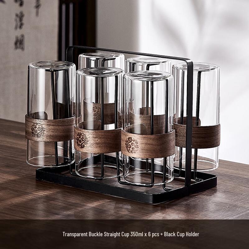 OLOEY Luxury Auspicious Cloud Glass Cup Set with Holder
OLOEY Luxury Auspicious Cloud Glass Cup Set with Holder