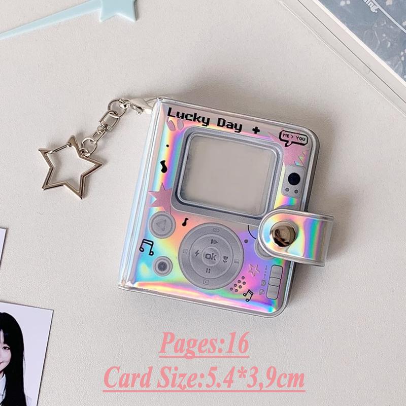 Retro Camera Mini Photo Album Stylish Laser 2 Inch Card Binder with Keychain Y2K Style Kpop Photocard Books Women Pendant 2025
Retro Camera Mini Photo Album Stylish Laser 2 Inch Card Binder with Keychain Y2K Style Kpop Photocard Books Women Pendant 2025