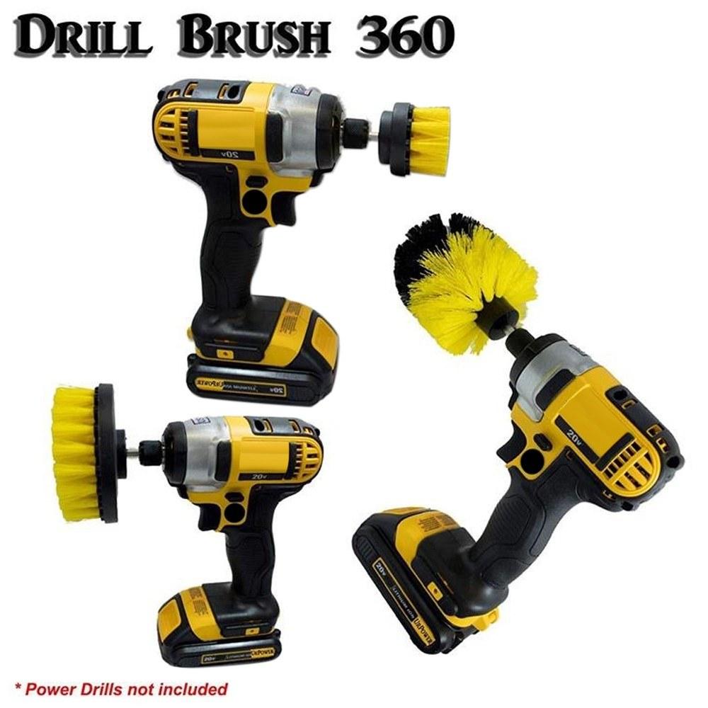 3 Pack Drill Brush Attachment Set Scrubber Cleaning Brush for Cleaning Bathroom Surfaces Floor Tub Shower Tile Kitchen Yellow
3 Pack Drill Brush Attachment Set Scrubber Cleaning Brush for Cleaning Bathroom Surfaces Floor Tub Shower Tile Kitchen Yellow