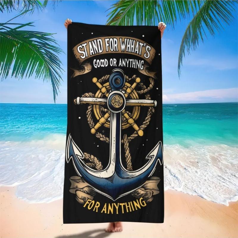 1pc Nautical Anchor Design Microfiber Beach Towel - Quick-Dry, Lightweight & Absorbent, Portable for Pool, Beach Accessories W40*H60(CM)
1pc Nautical Anchor Design Microfiber Beach Towel - Quick-Dry, Lightweight & Absorbent, Portable for Pool, Beach Accessories W40*H60(CM)