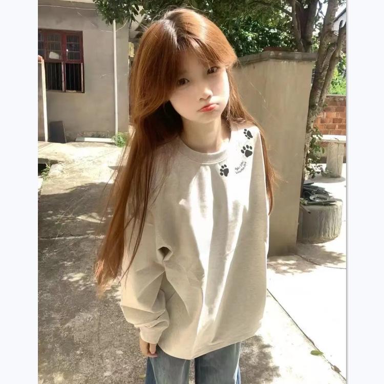American Tide Cat Paw Print Women s Long Sleeve Cotton T-Shirt - Trendy Spring/Autumn Loose Fit M (suggested for 101-115 lbs)
American Tide Cat Paw Print Women s Long Sleeve Cotton T-Shirt - Trendy Spring/Autumn Loose Fit M (suggested for 101-115 lbs)