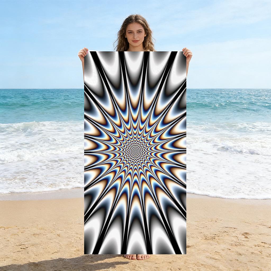 Black and White Abyss Dizziness Beach Towel Quick-drying Towel Suitable for Seaside Pool Camping Vacation Yoga For Family Friend W30*H60(CM)
Black and White Abyss Dizziness Beach Towel Quick-drying Towel Suitable for Seaside Pool Camping Vacation Yoga For Family Friend W30*H60(CM)