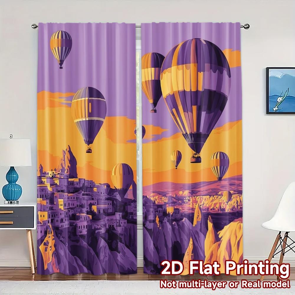 Modern Flat Printing Curtains Without Rod Balloon Voyage Durable Polyester Holiday Use Bedroom Set Of 2 Made Sleeping Area Decor W100*H70(CM)-Rod Pocket&1PCS
Modern Flat Printing Curtains Without Rod Balloon Voyage Durable Polyester Holiday Use Bedroom Set Of 2 Made Sleeping Area Decor W100*H70(CM)-Rod Pocket&1PCS