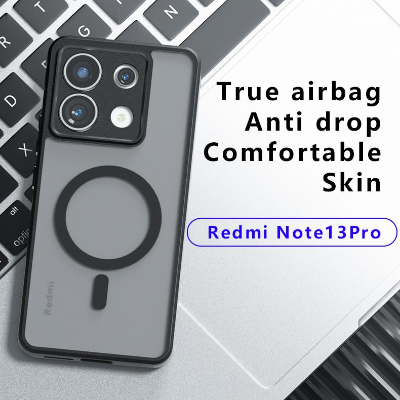 For Xiaomi Redmi Note 13 Pro 5G/Poco X6 5G Matte Case Skin-Touch TPU+PC Phone Cover Compatible with MagSafe A
For Xiaomi Redmi Note 13 Pro 5G/Poco X6 5G Matte Case Skin-Touch TPU+PC Phone Cover Compatible with MagSafe A