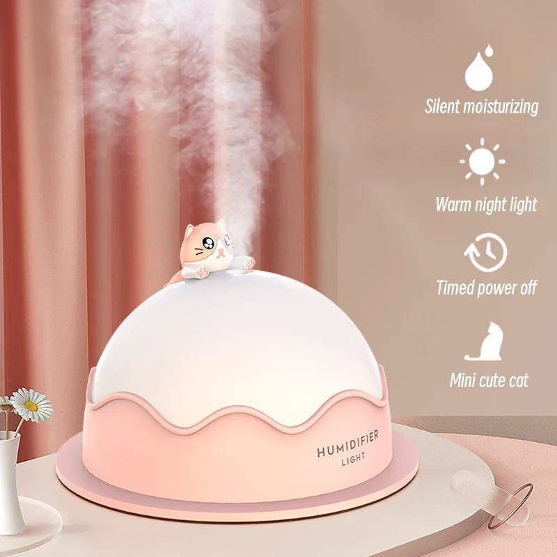 USB Mute Humidifier with Warm Night Light 250ml Cute Cat Air Humidifier Ultrasonic for Home Bedroom
USB Mute Humidifier with Warm Night Light 250ml Cute Cat Air Humidifier Ultrasonic for Home Bedroom