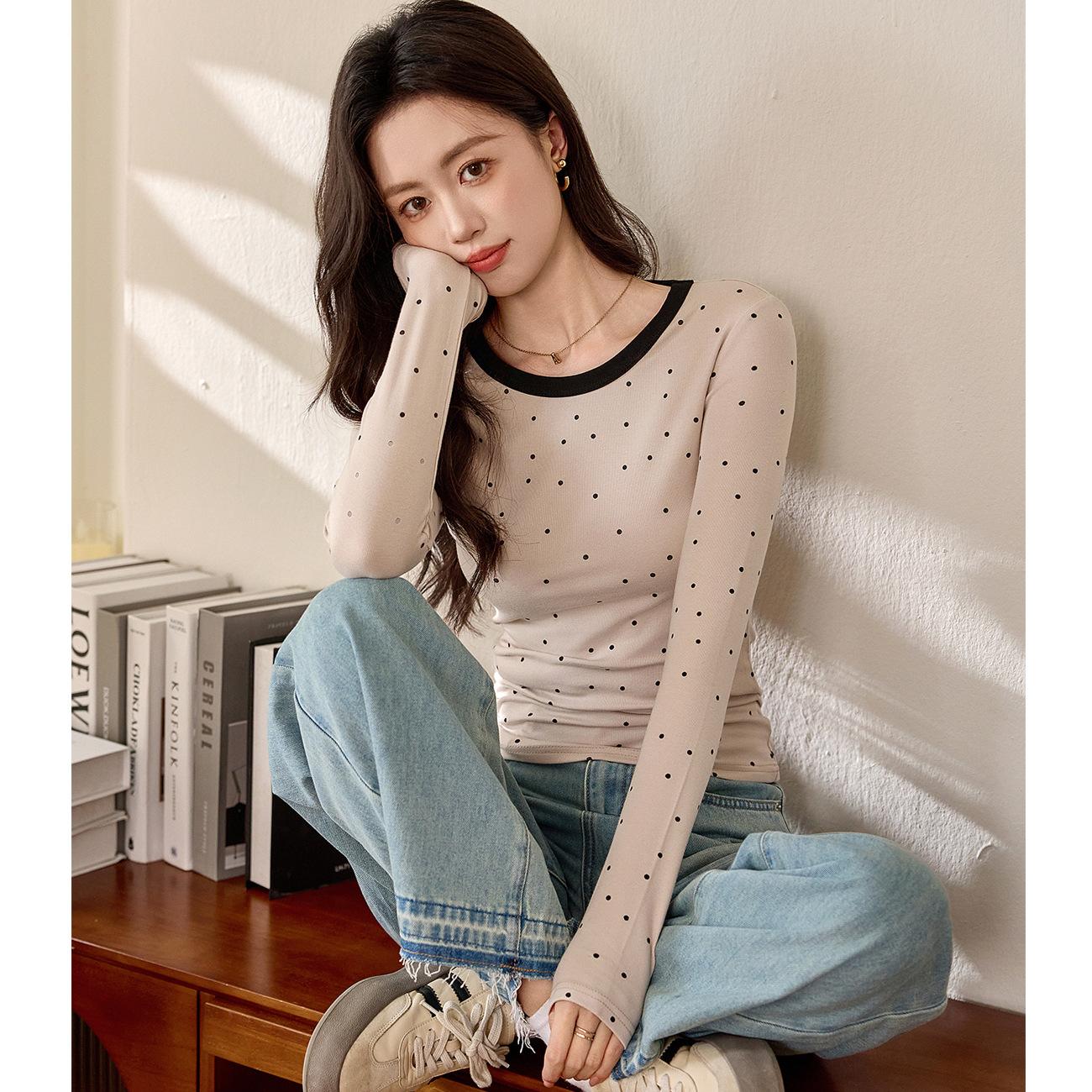 Футболка Age Reduction Nifty Polka Dot с длинным рукавом, женская, осенняя, новая, контрастная, облегающая, базовая рубашка 2XL
Футболка Age Reduction Nifty Polka Dot с длинным рукавом, женская, осенняя, новая, контрастная, облегающая, базовая рубашка 2XL