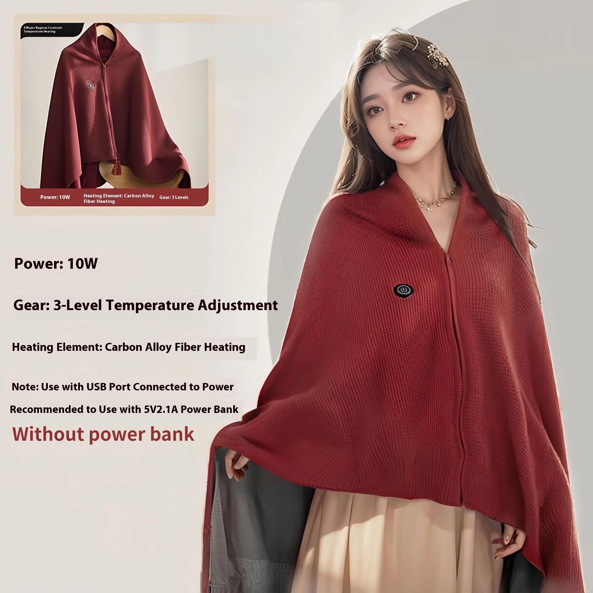 USB Heated Blanket Washable Wearable Warmer Adjustable 3 Heat Settings Lightweight Shawl for Indoor Outdoor Travel Use
USB Heated Blanket Washable Wearable Warmer Adjustable 3 Heat Settings Lightweight Shawl for Indoor Outdoor Travel Use