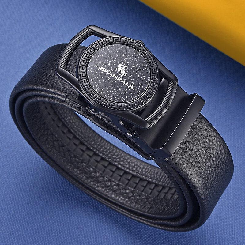 JIFANPAUL Men s Automatic Buckle Leather Belt 130cm
JIFANPAUL Men s Automatic Buckle Leather Belt 130cm