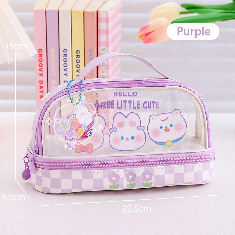 Kawaii Transparent Pencil Case Large Capacity Organizer Pen Box Korean Pouch For Girls Back To School Supplies Stationery
Kawaii Transparent Pencil Case Large Capacity Organizer Pen Box Korean Pouch For Girls Back To School Supplies Stationery