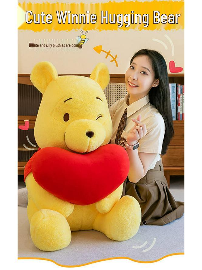 Large Winnie the Pooh Heart Hugging Plush Pillow Doll for Kids 30 cm
Large Winnie the Pooh Heart Hugging Plush Pillow Doll for Kids 30 cm