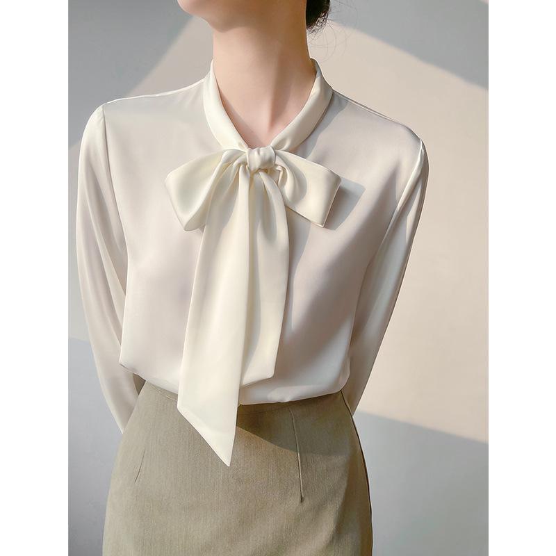 High-Grade Satin Bow Ribbon Shirt - Spring 2025 Women s Slim Professional Top Small чорний
High-Grade Satin Bow Ribbon Shirt - Spring 2025 Women s Slim Professional Top Small чорний