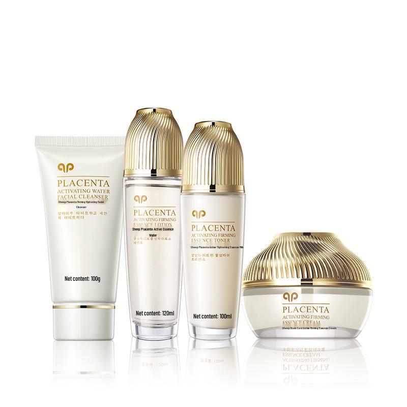 Korean Beauty Skincare Set: Firming & Hydrating Placenta Active Face Cream & Toner Lotion Placenta Facial Cleanser 100g
Korean Beauty Skincare Set: Firming & Hydrating Placenta Active Face Cream & Toner Lotion Placenta Facial Cleanser 100g