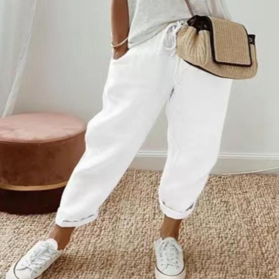 Женские летние брюки, стильные тонкие женские летние брюки с высокой талией, однотонные женские летние брюки, женские летние брюки, женская одежда 
Женские летние брюки, стильные тонкие женские летние брюки с высокой талией, однотонные женские летние брюки, женские летние брюки, женская одежда