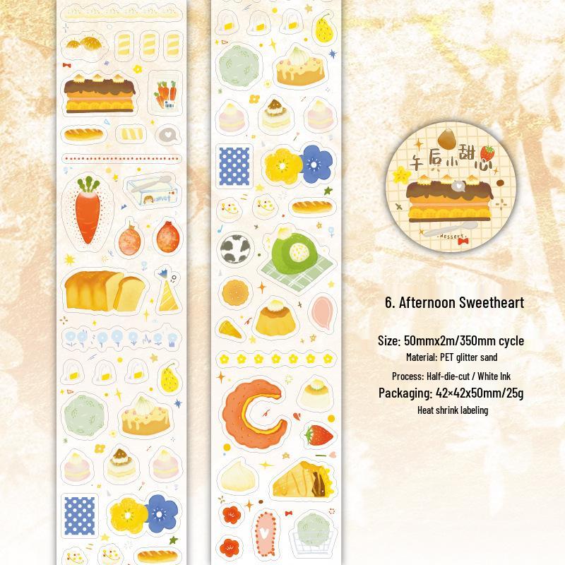 Twilight Warm Sun Stroll Glitter Sand PET Die-cut Adhesive Tape for Journaling & DIY Decoration
Twilight Warm Sun Stroll Glitter Sand PET Die-cut Adhesive Tape for Journaling & DIY Decoration