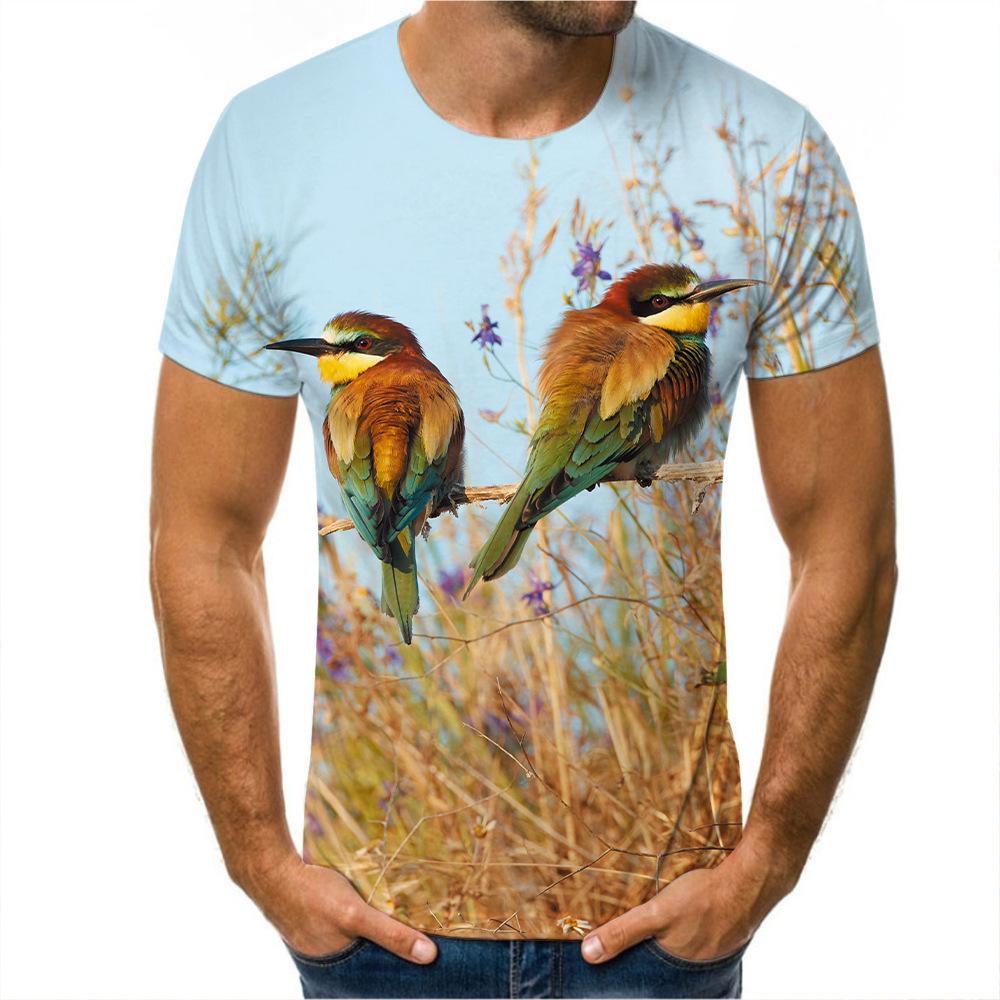 Summer Round Neck 3D Leaf Bird Print Top Fashionable Casual Short Sleeved Men s T-shirts 3XL
Summer Round Neck 3D Leaf Bird Print Top Fashionable Casual Short Sleeved Men s T-shirts 3XL