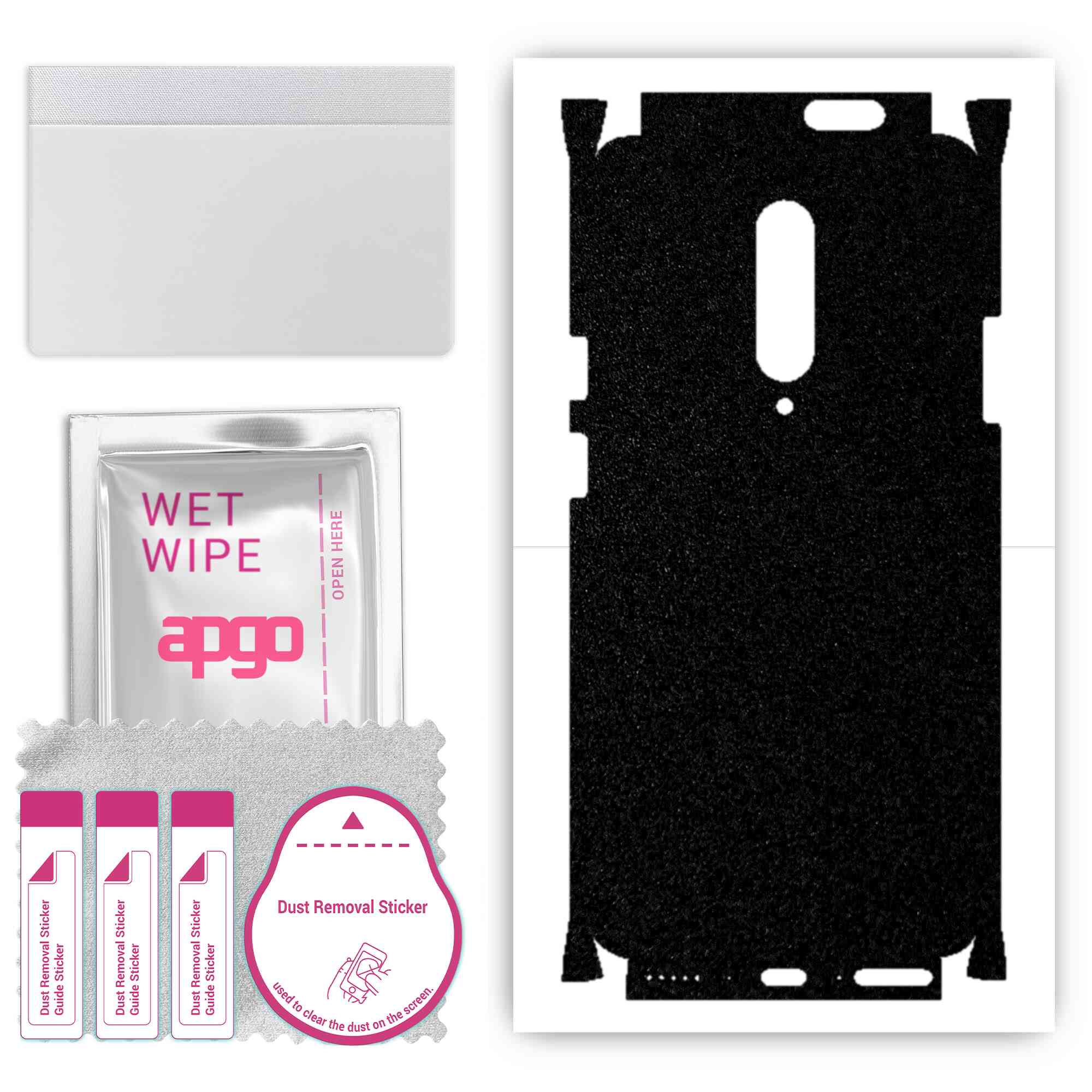 apgo Protective Skin Sticker for the back+sides compatible with OnePlus 7 Pro, Full Wrap Film, Foil, Vinyl - Pattern Matte Black
apgo Protective Skin Sticker for the back+sides compatible with OnePlus 7 Pro, Full Wrap Film, Foil, Vinyl - Pattern Matte Black