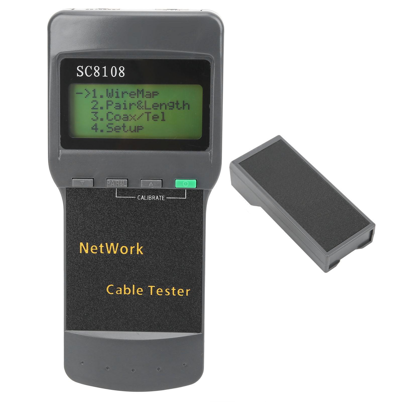 СК8108 Тестер интернет-кабеля RJ45 Тестер непрерывности интернета для телекоммуникационных проектов
СК8108 Тестер интернет-кабеля RJ45 Тестер непрерывности интернета для телекоммуникационных проектов