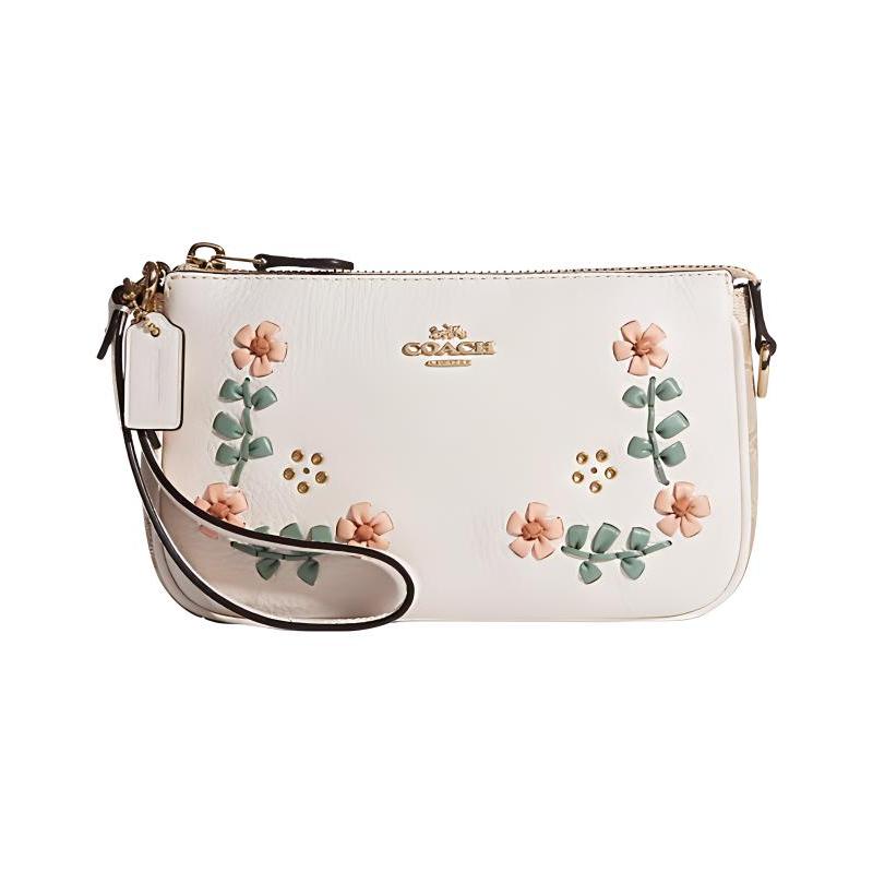 COACH Nolita 19 Classic Flower Decorated Zipper Closure Calf Leather Details Clutch Small Women’s White білий
COACH Nolita 19 Classic Flower Decorated Zipper Closure Calf Leather Details Clutch Small Women’s White білий