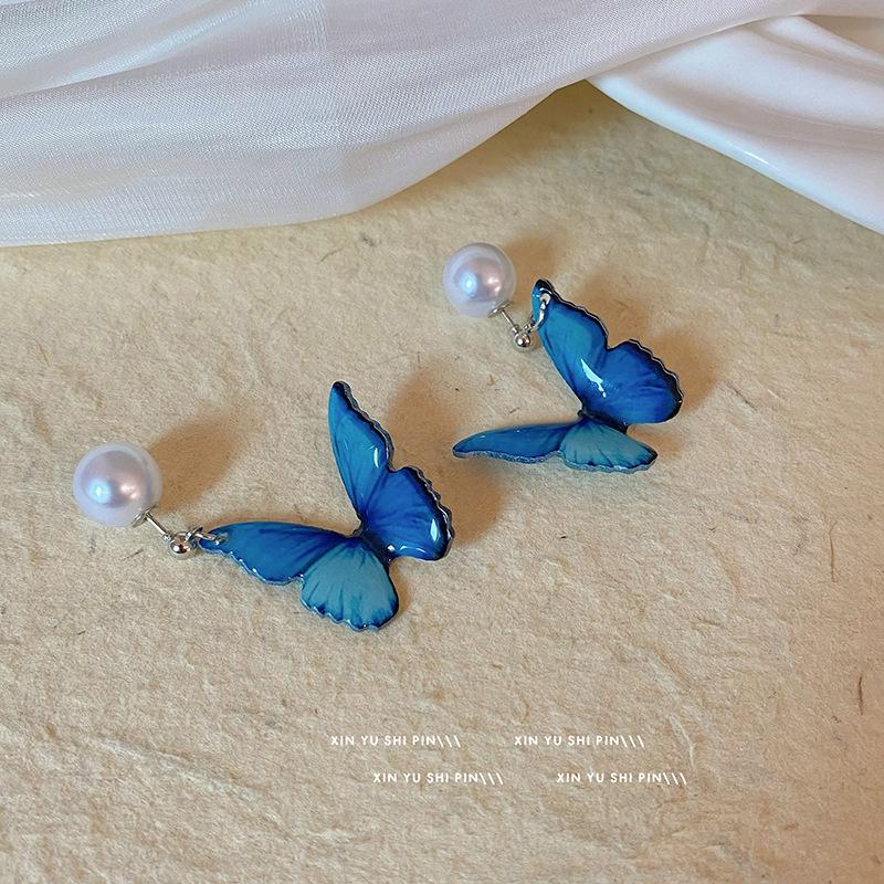 New Blue Crystal Butterfly Earrings For Women Fashionable Individuality Daily Accessory Party Zircon Birthday Gifts
New Blue Crystal Butterfly Earrings For Women Fashionable Individuality Daily Accessory Party Zircon Birthday Gifts