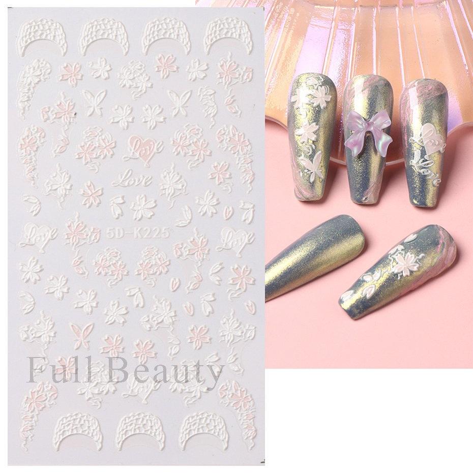 5D тисненные наклейки для ногтей с белым цветком, наклейки для ногтей, гравировка, цветочные слайдеры для ногтей
5D тисненные наклейки для ногтей с белым цветком, наклейки для ногтей, гравировка, цветочные слайдеры для ногтей
