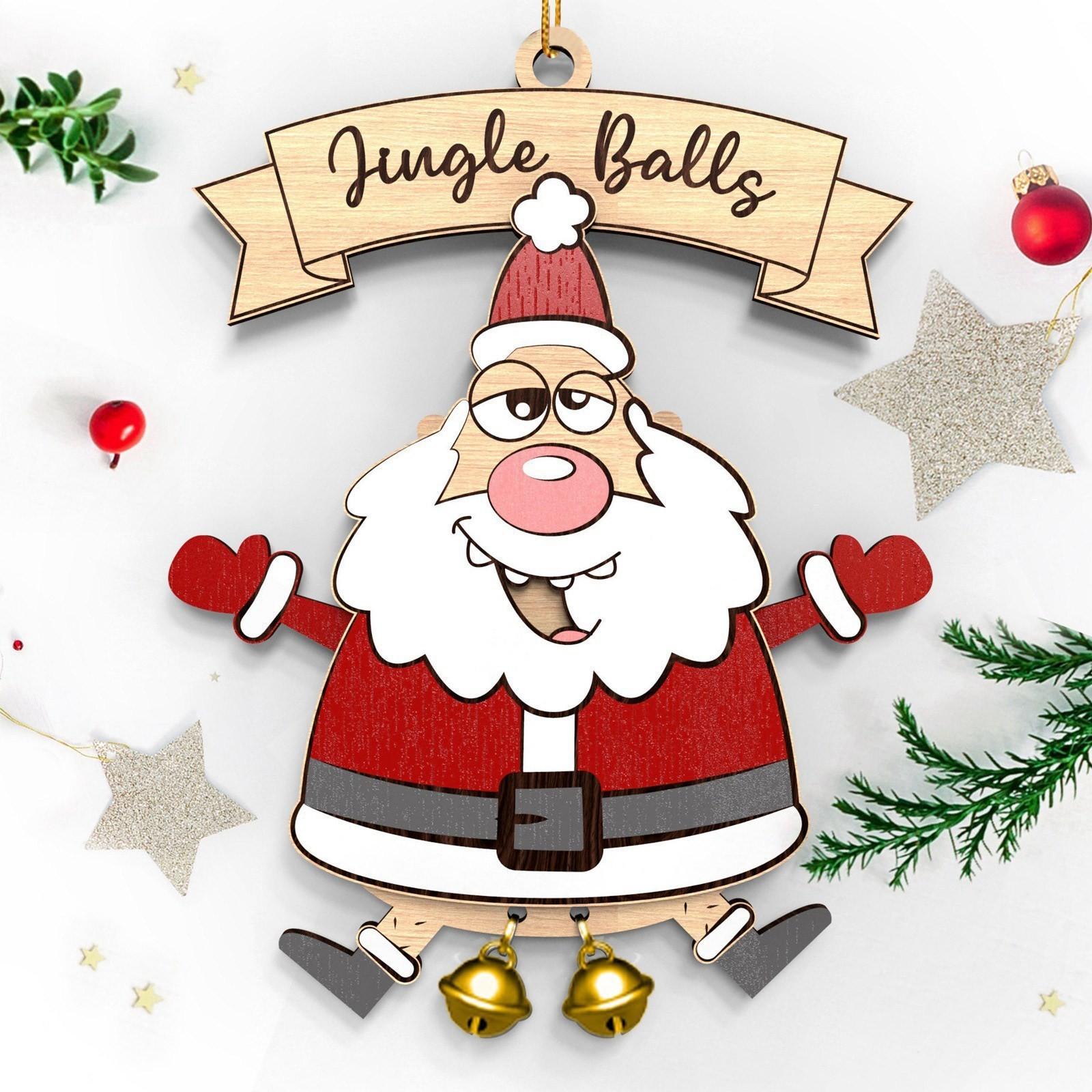 Забавная рождественская коллекция украшений Jingle Bell, Санта-олень и праздничный декор One Size 
Забавная рождественская коллекция украшений Jingle Bell, Санта-олень и праздничный декор One Size