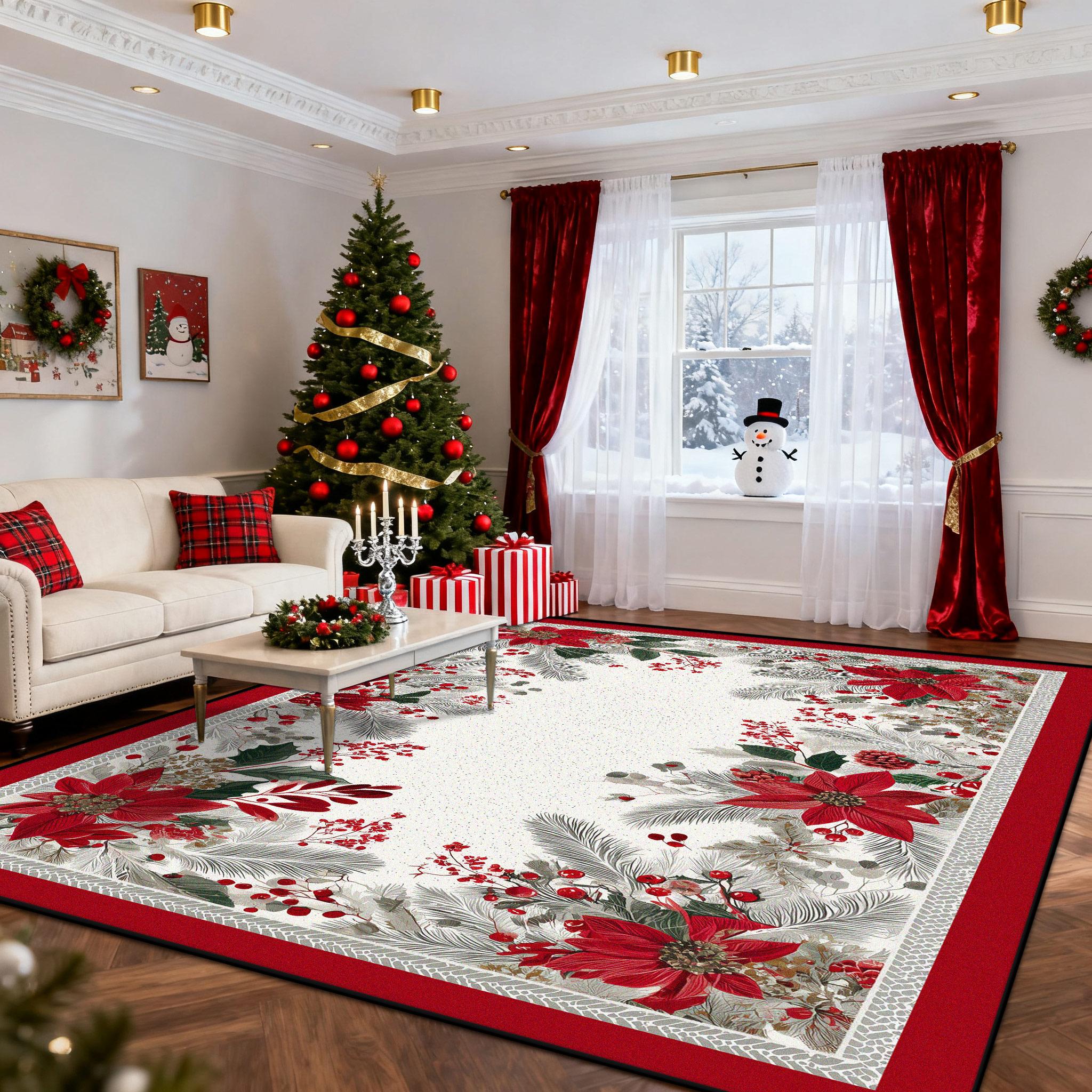 Christmas Rug New Year Gift Large Carpet Rug for Living Room Bedroom Sofa Doormat Decoration Kid Play Non-slip Floor Mat 60x90cm
Christmas Rug New Year Gift Large Carpet Rug for Living Room Bedroom Sofa Doormat Decoration Kid Play Non-slip Floor Mat 60x90cm